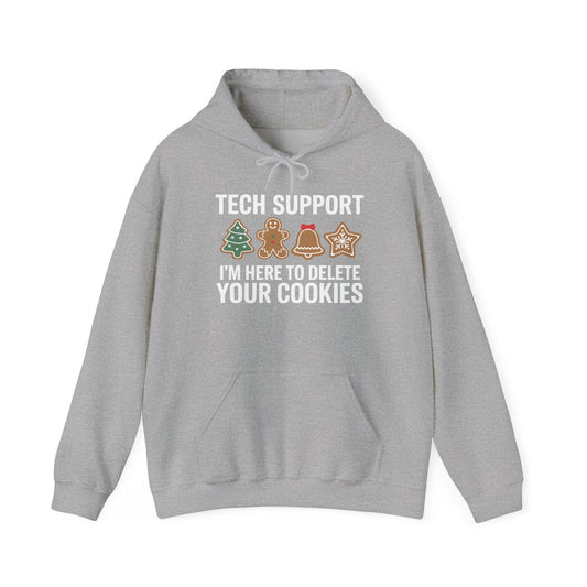 Christmas Tech Support Here To Delete Cookies Xmas Men Women Hoodie