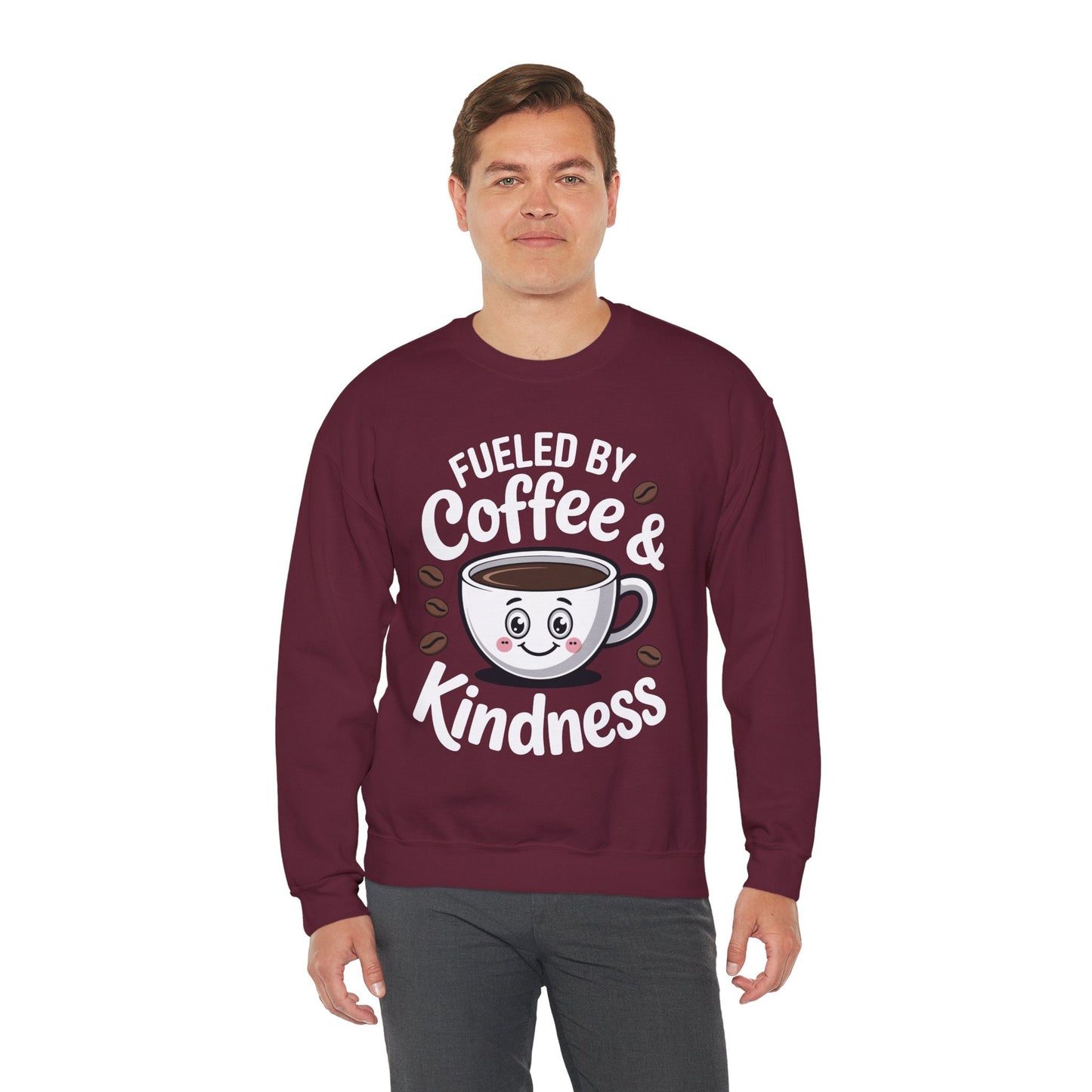 Funny Coffee Lover Fueled by Coffee And Kindness Sweatshirt
