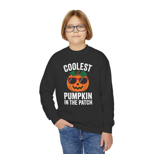 Kids Coolest Pumpkin In The Patch Halloween For Boys Girls Sweatshirt