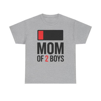 Mom of 2 Boys Gift from Son Mothers Day Birthday Women T-Shirt