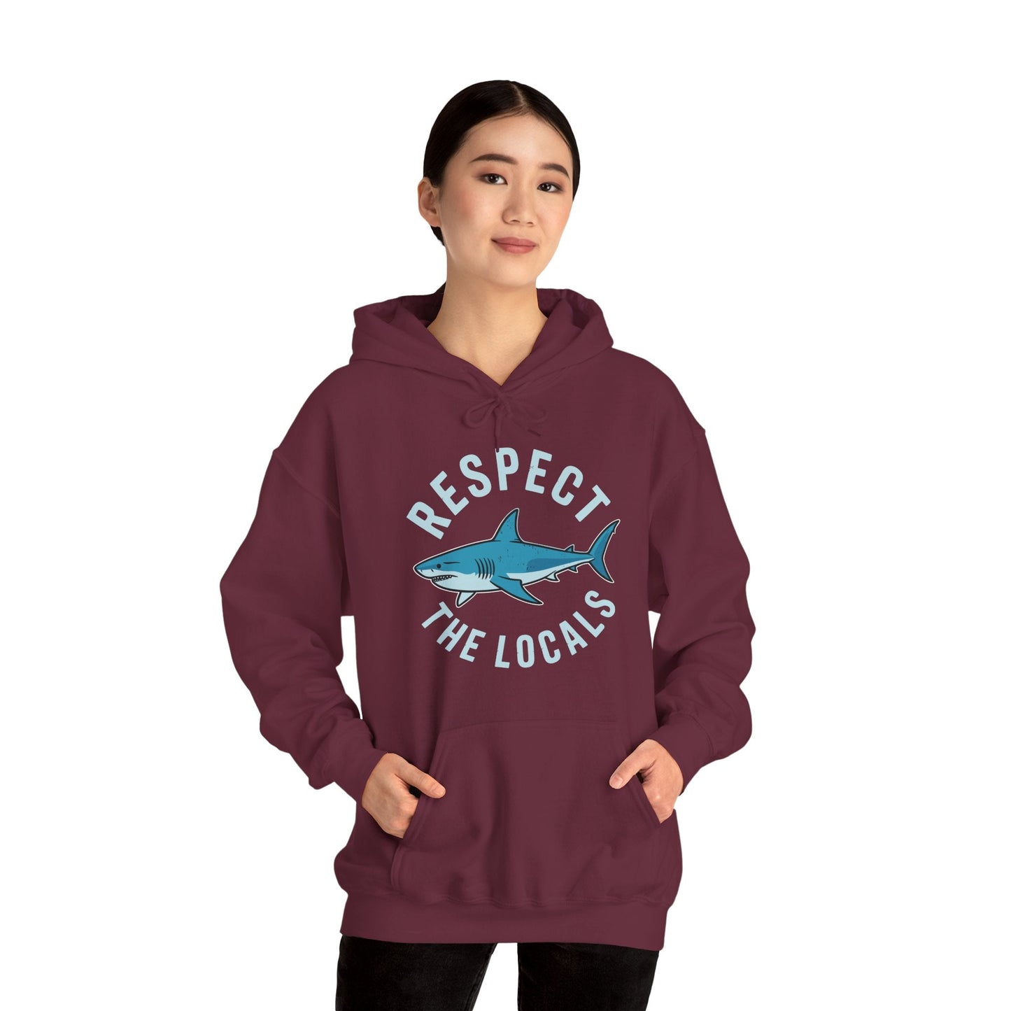 Respect The Locals Shark Ocean Animal Rights Biology Life Hoodie