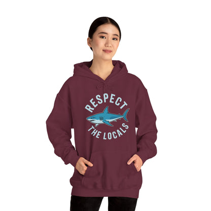 Respect The Locals Shark Ocean Animal Rights Biology Life Hoodie