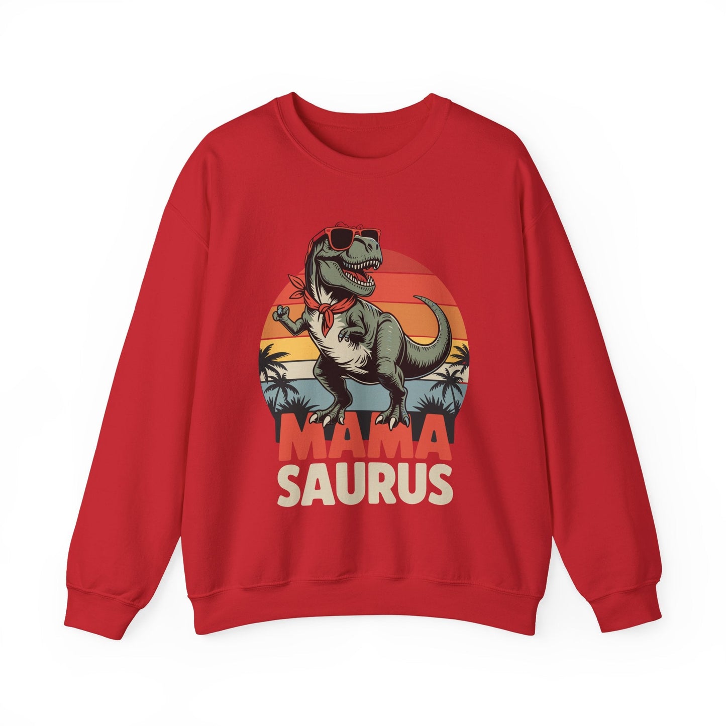 Mamasaurus T Rex Dinosaur Mama Saurus Family Matching Women Sweatshirt