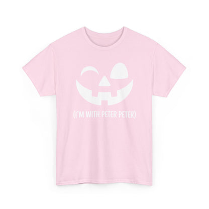 Im With Peter Couple Halloween Adult Eater Pumpkin T-Shirt