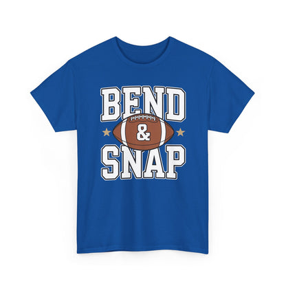 Funny Game Day Touchdown Season Cute Bend and Snap Football T-Shirt