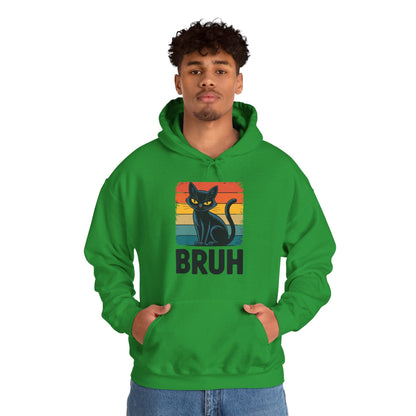 Funny Cat Bruh For Teens Boys Girls Men Women Meme Graphic Hoodie