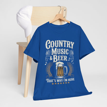 Vintage Country Music and Beer That's Why I'm Here Legends T-Shirt