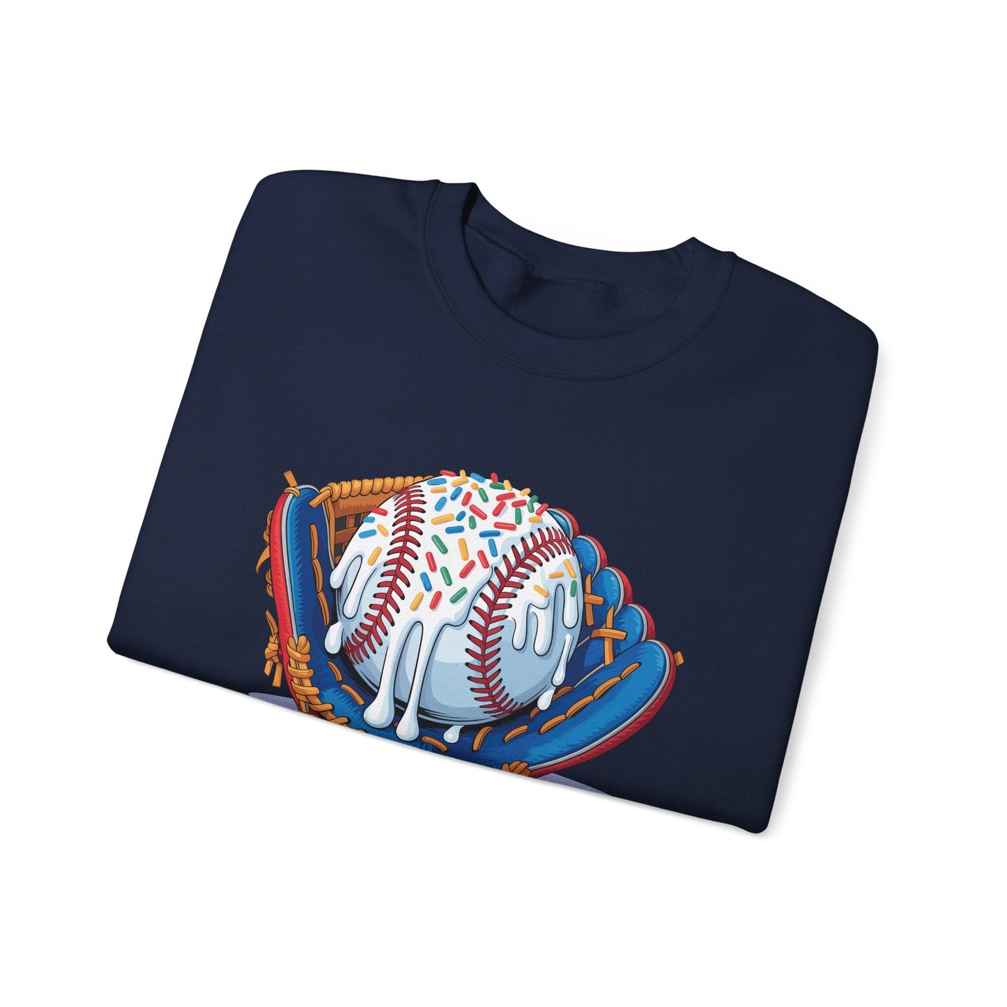 Baseball Drip Ice Cream Sprinkles Baseball Glove Sweatshirt