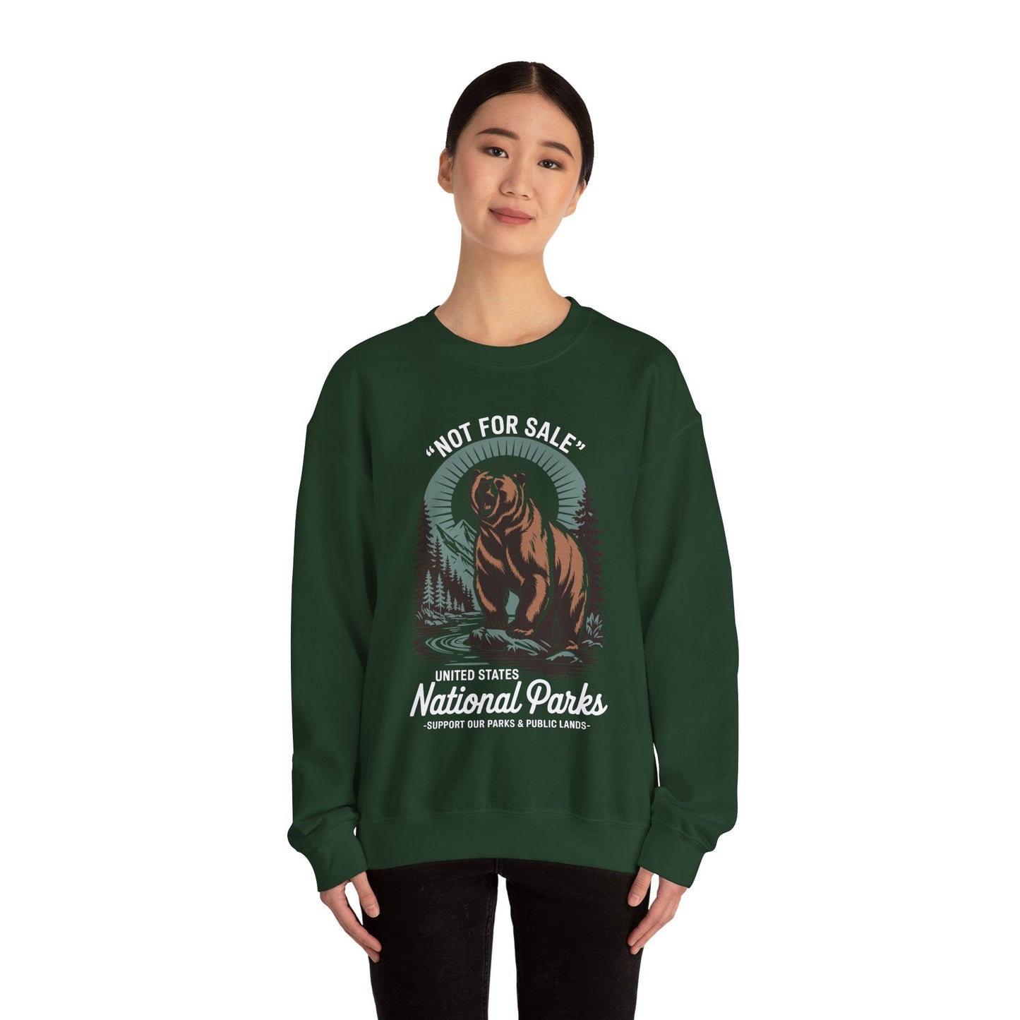 Not For Sale National Parks Support Our Parks & Public Lands Sweatshirt