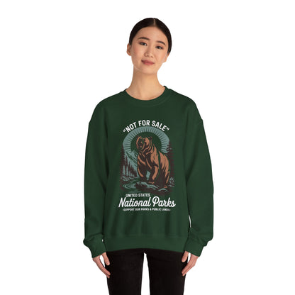 Not For Sale National Parks Support Our Parks & Public Lands Sweatshirt