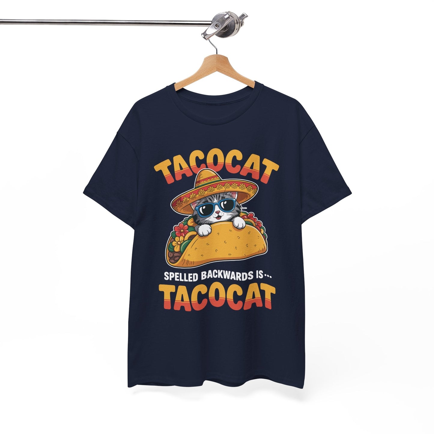 Tacocat Spelled Backwards Taco Cat Cinco De Mayo T-Shirt Men Women