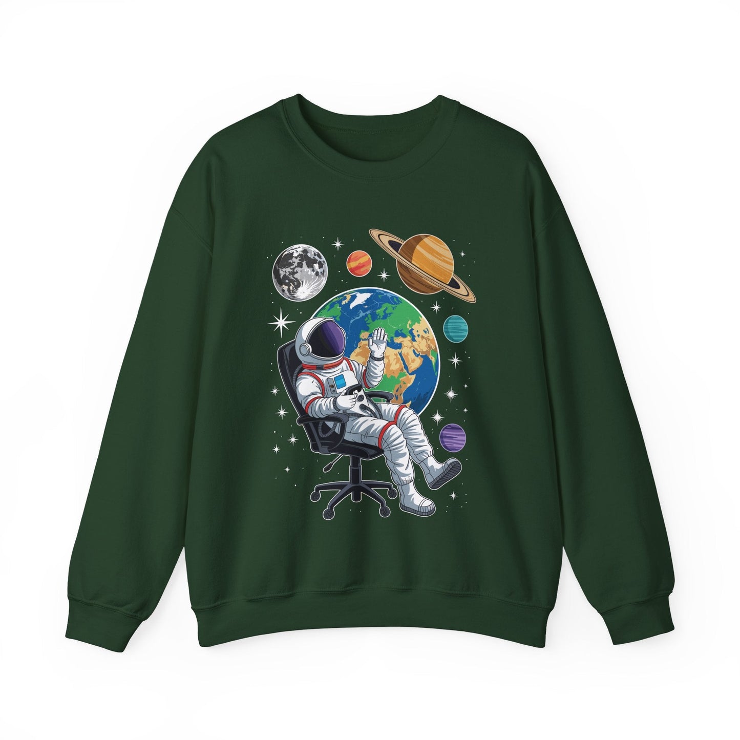 Astronaut Gamer Space Gaming System Planets Sweatshirt