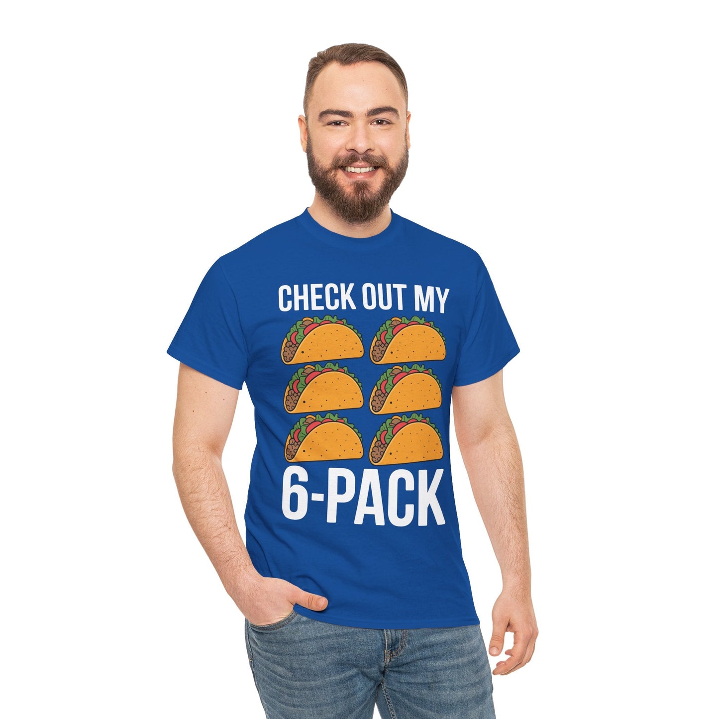 Funny 6 Pack Fitness Taco Mexican Gym Top for Taco Lovers T-Shirt