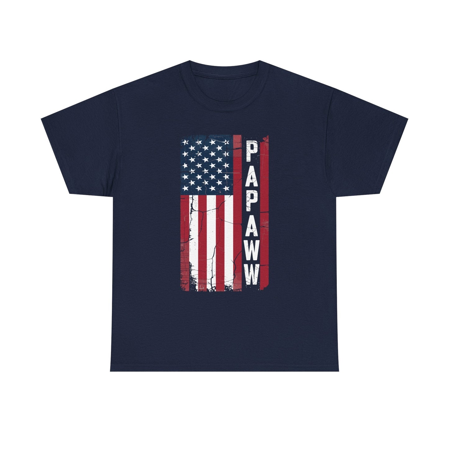 Papaw Grandpa US American Flag Shirt Grandfather Day T-Shirt