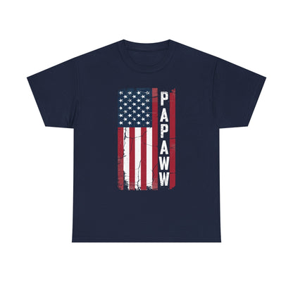 Papaw Grandpa US American Flag Shirt Grandfather Day T-Shirt
