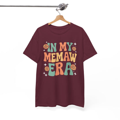 In My Memaw Era Funny Sarcastic Groovy Retro Mothers Day T-Shirt