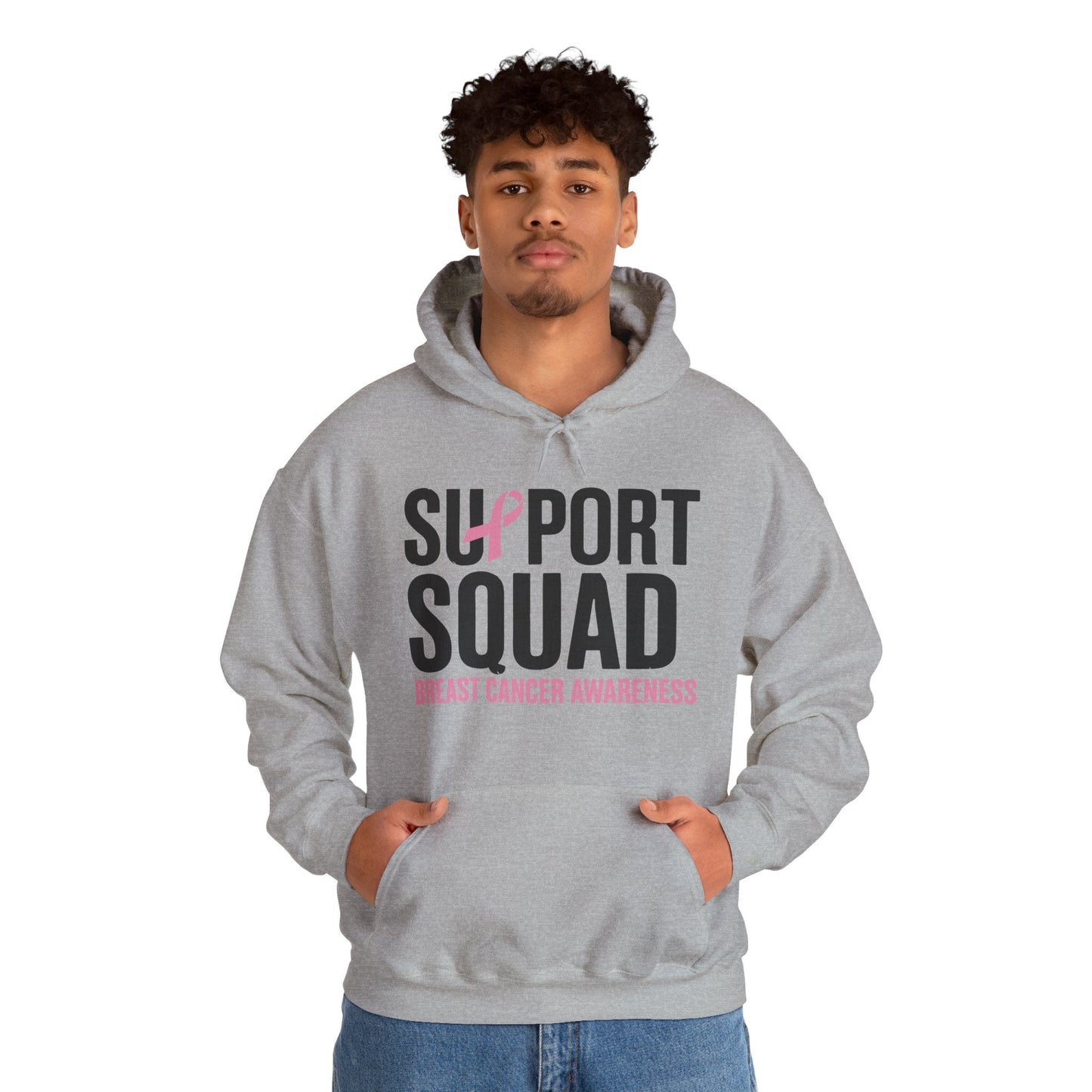 Breast Cancer Shirts Support Squad Breast Cancer Awareness Hoodie