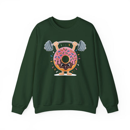 Funny Weightlifing Fitness Workout Gym Donut Lover Sweatshirt