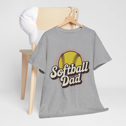 Funny Fathers Day Softball Dad Gift From Daughter Son Wife T-Shirt