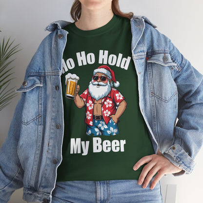 Funny Santa With Sunglasses And Beer Christmas in July T-Shirt
