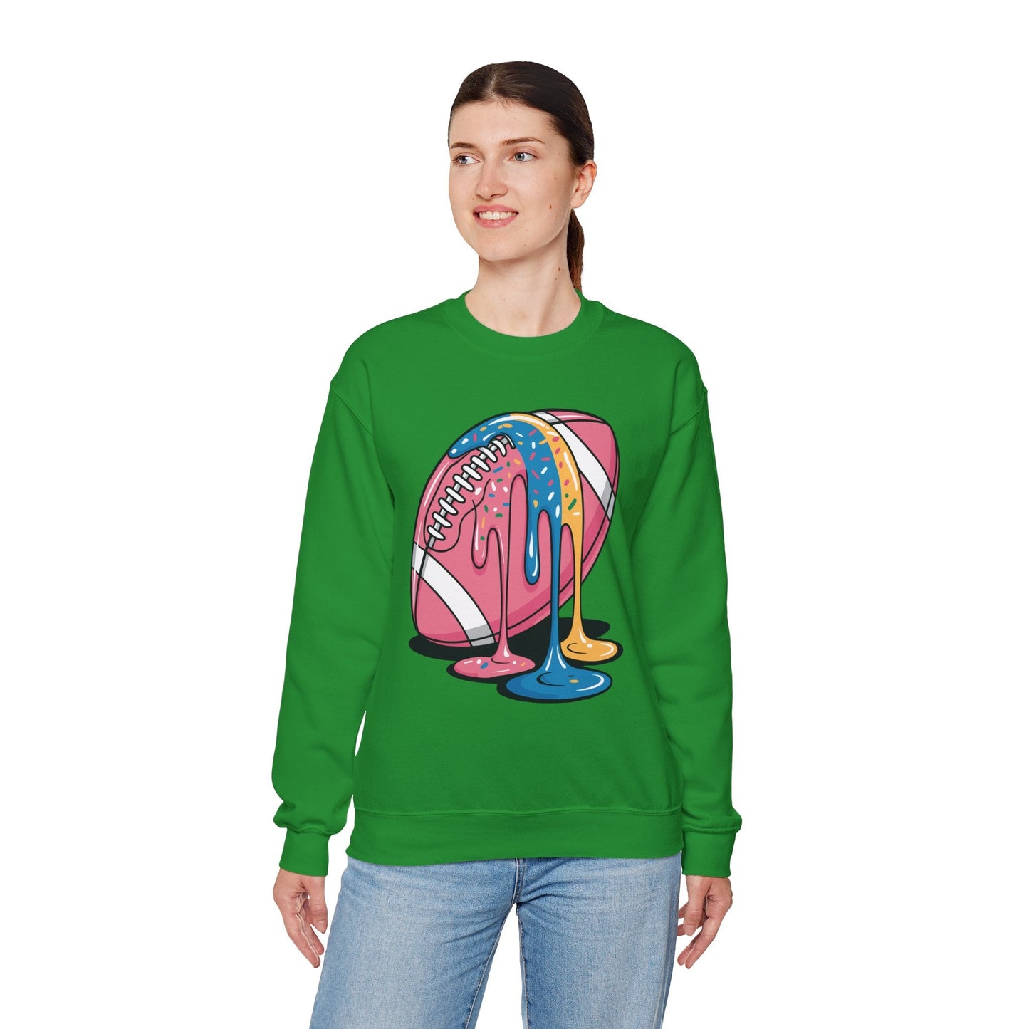 Football Drip For Lineman WR QB RB Ice Cream Sprinkles Sweatshirt