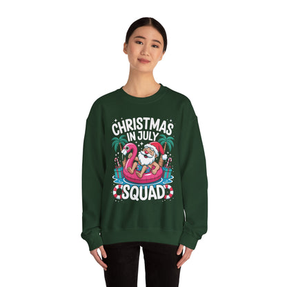 Christmas In July 2025 Squad Summer Beach Vacation Xmas Cool Sweatshirt