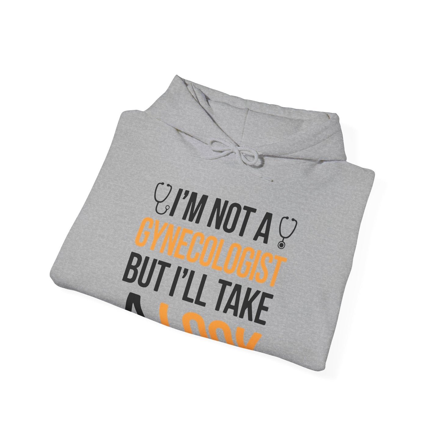 I'm Not A Gynecologist But I'll Take A Look Adult Humor Hoodie
