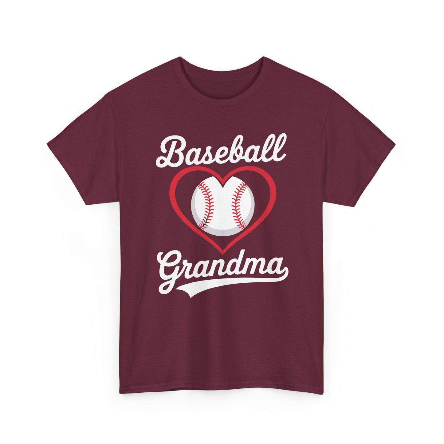 Baseball Grandma Shirt Women Baseball Heart Mothers Day T-Shirt