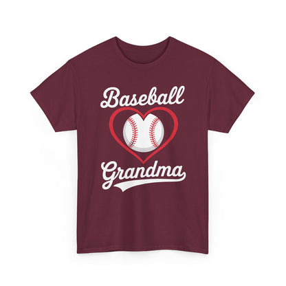 Baseball Grandma Shirt Women Baseball Heart Mothers Day T-Shirt