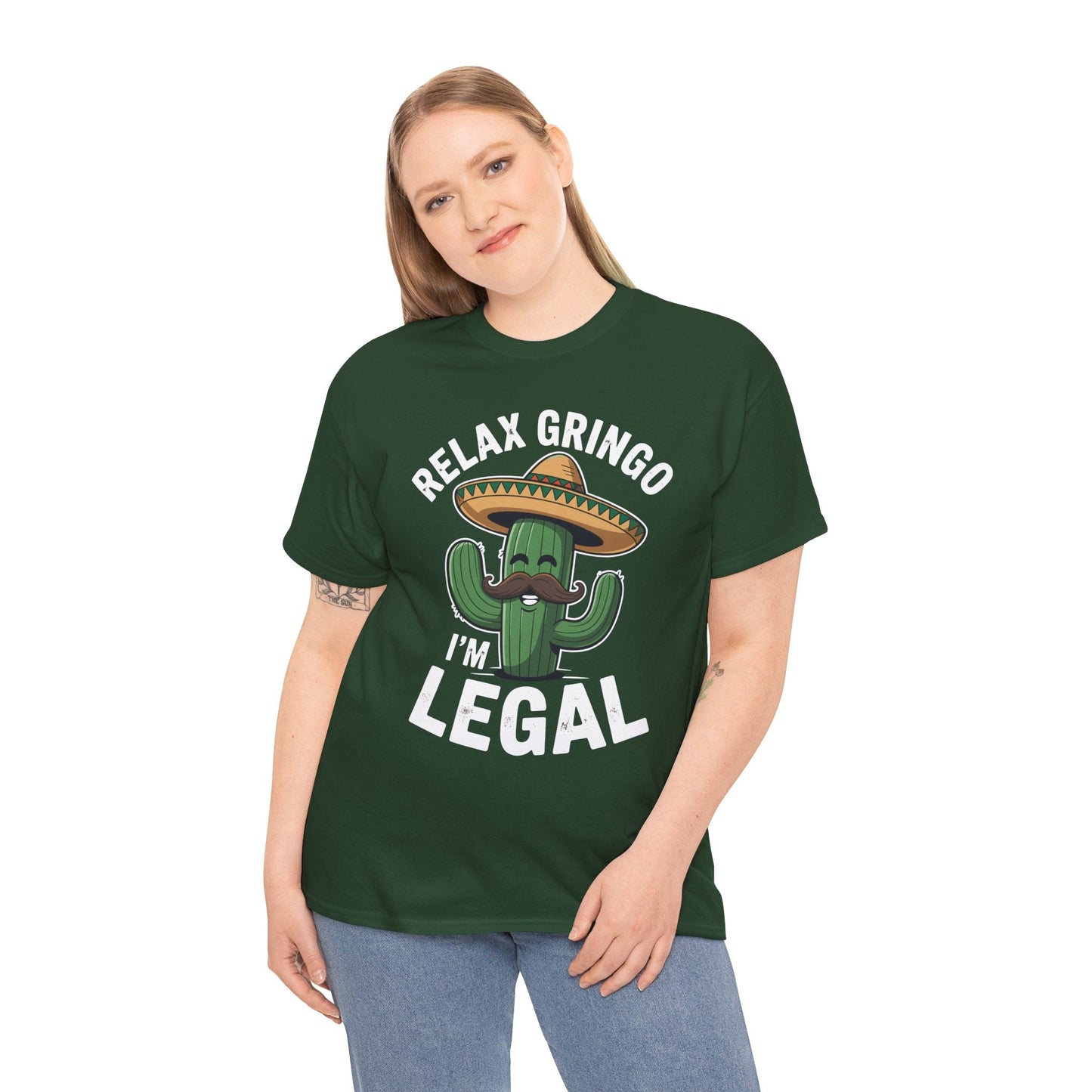Funny Relax Gringo Im Legal Cinco De Mayo Mexican Immigrant T-Shirt