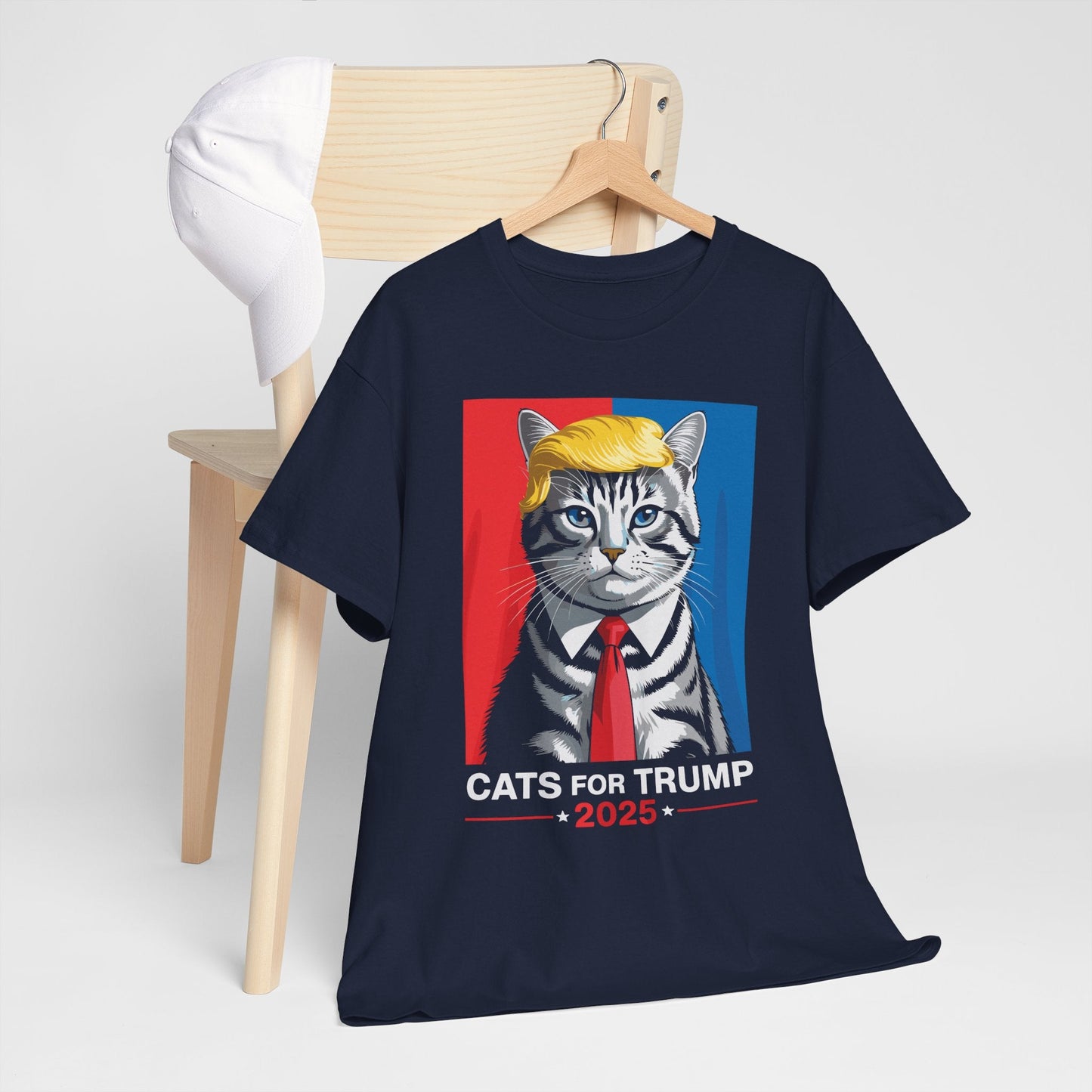 Cats For Trump 2025 Funny Tee For Vance Trump T-shirt