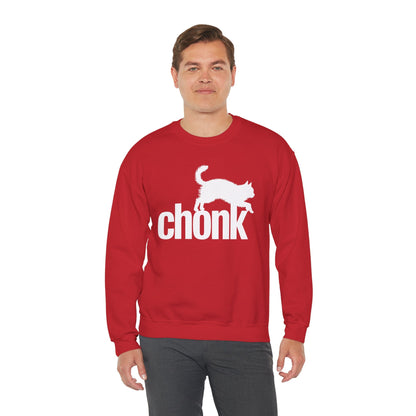 Chonk Cat Meme Funny Black Sweatshirt