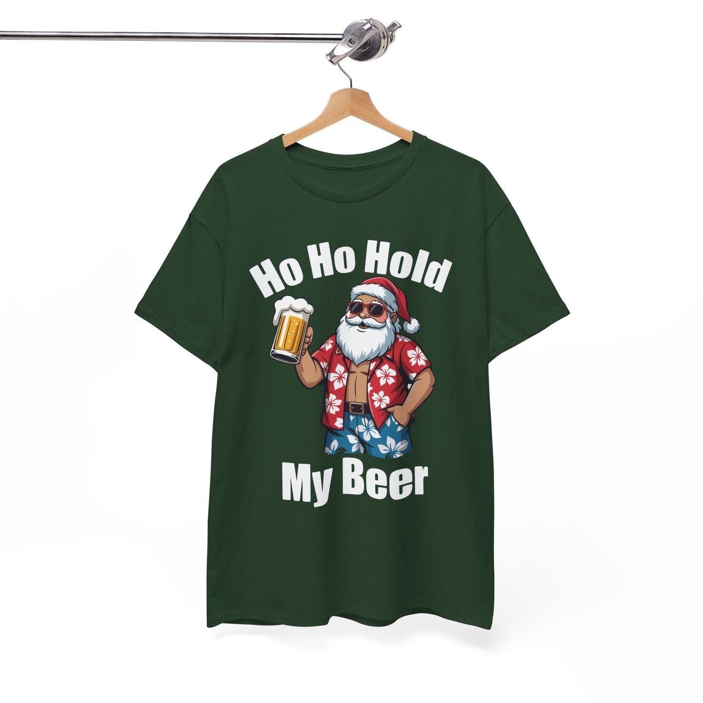 Funny Santa With Sunglasses And Beer Christmas in July T-Shirt
