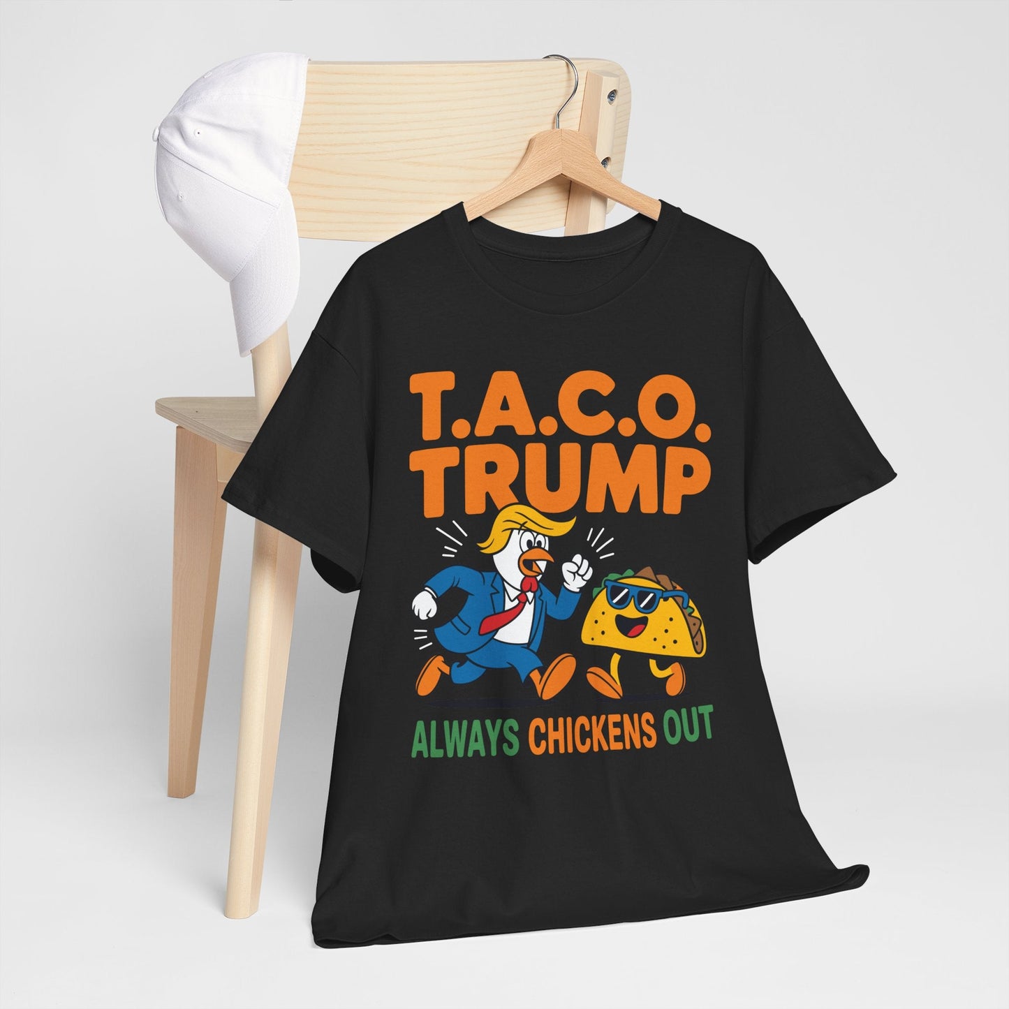 Funny Taco Trump Always Chickens Out T.A.C.O T-Shirt