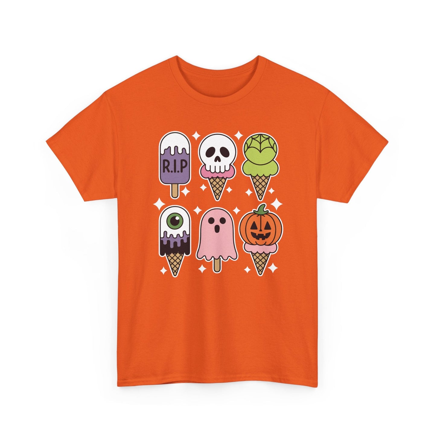 Horror Movie Summer Popsicle Halloween Ice Cream Summer-ween T-Shirt for Men Women