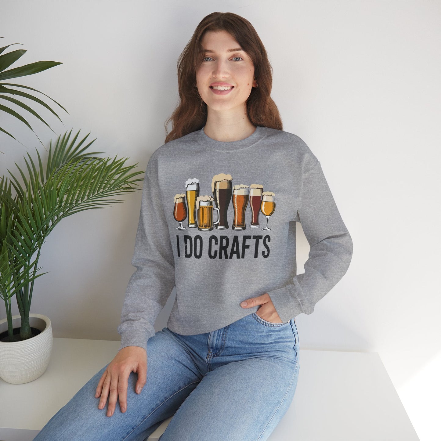 Craft Beer Vintage I Do Crafts Home Brew Art Sweatshirt