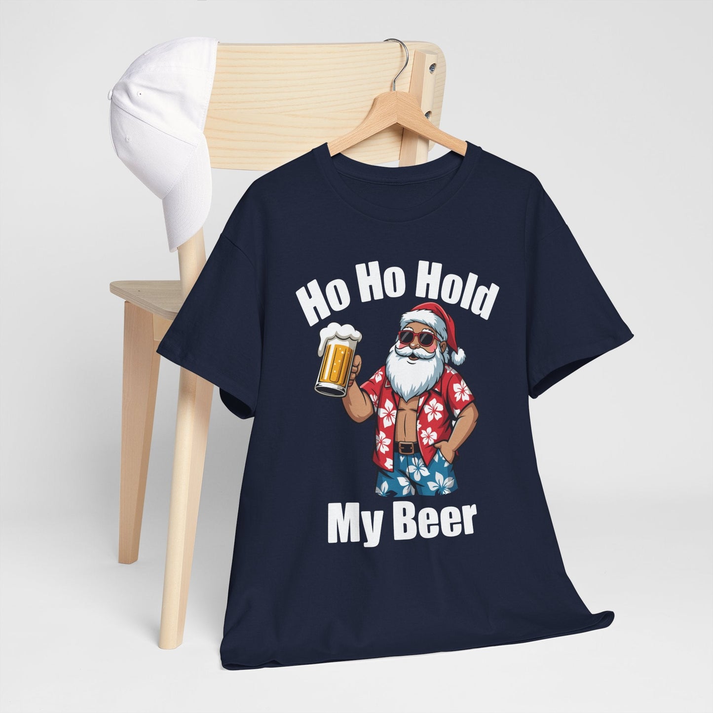 Funny Santa With Sunglasses And Beer Christmas in July T-Shirt