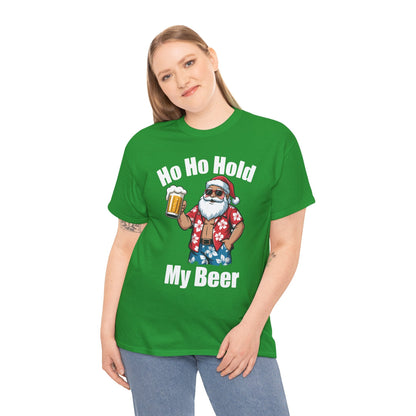 Funny Santa With Sunglasses And Beer Christmas in July T-Shirt