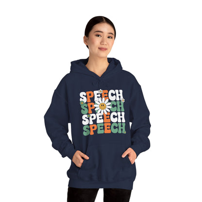 Speech Therapy Retro Speech Language Pathologist Therapist Hoodie