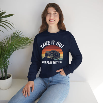 Catch Some Rays Vintage Retro Take It Out And Play Sweatshirt