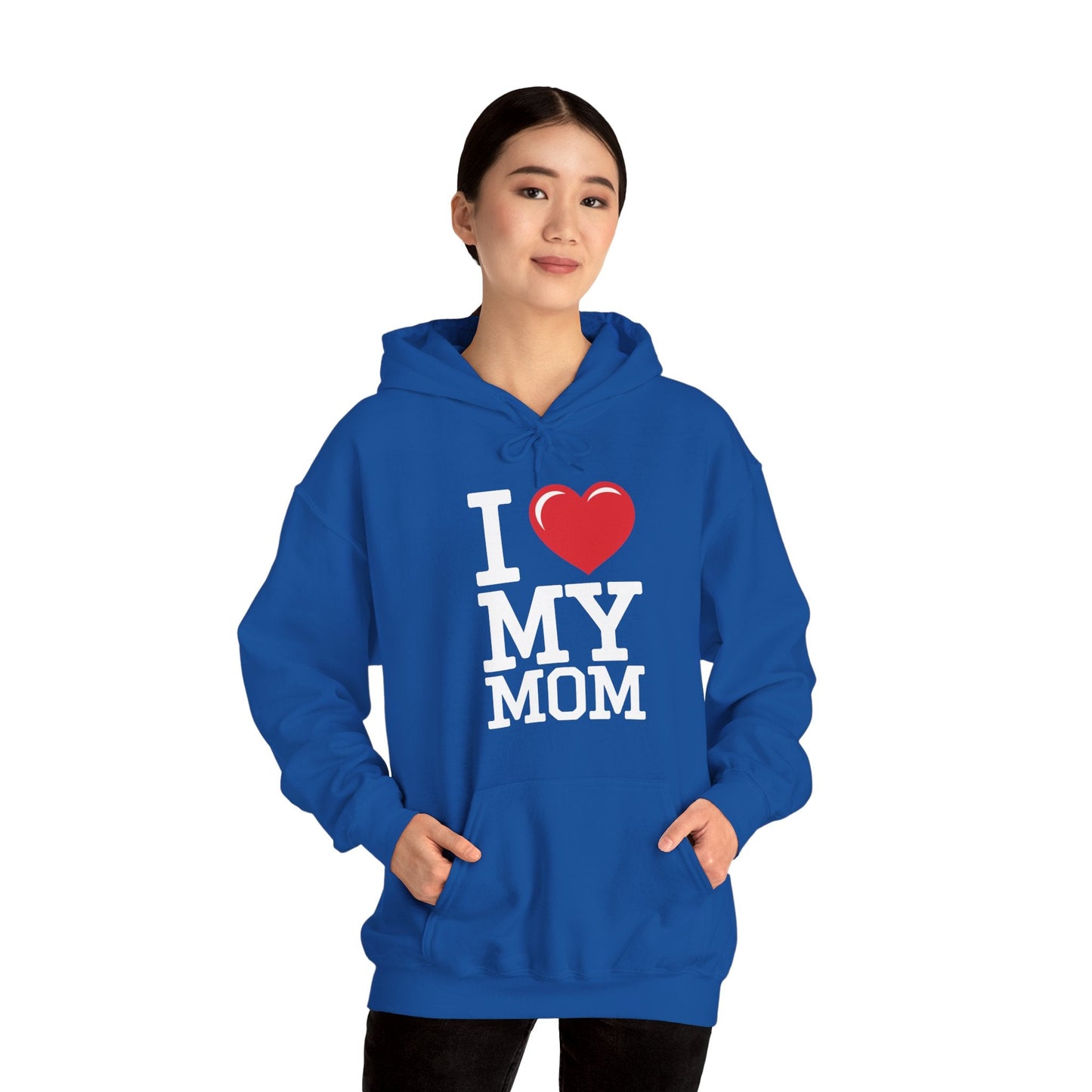 I Love My Mom Mothers Day from Daughter or Son Hoodie
