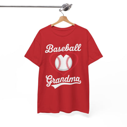 Baseball Grandma Shirt Women Baseball Heart Mothers Day T-Shirt