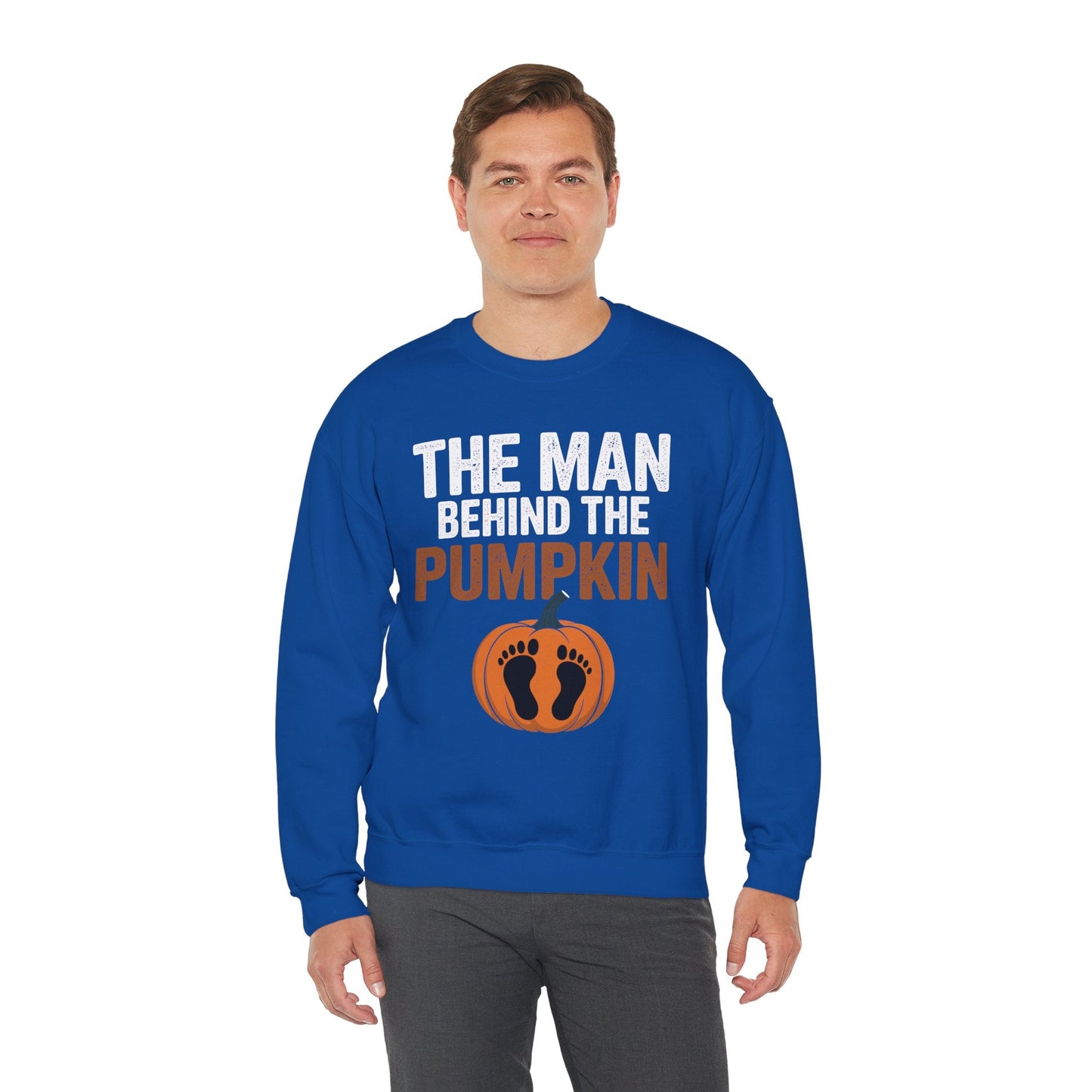 Pregnant Thanksgiving Costume for Dad Expecting Lil Pumpkin Sweatshirt