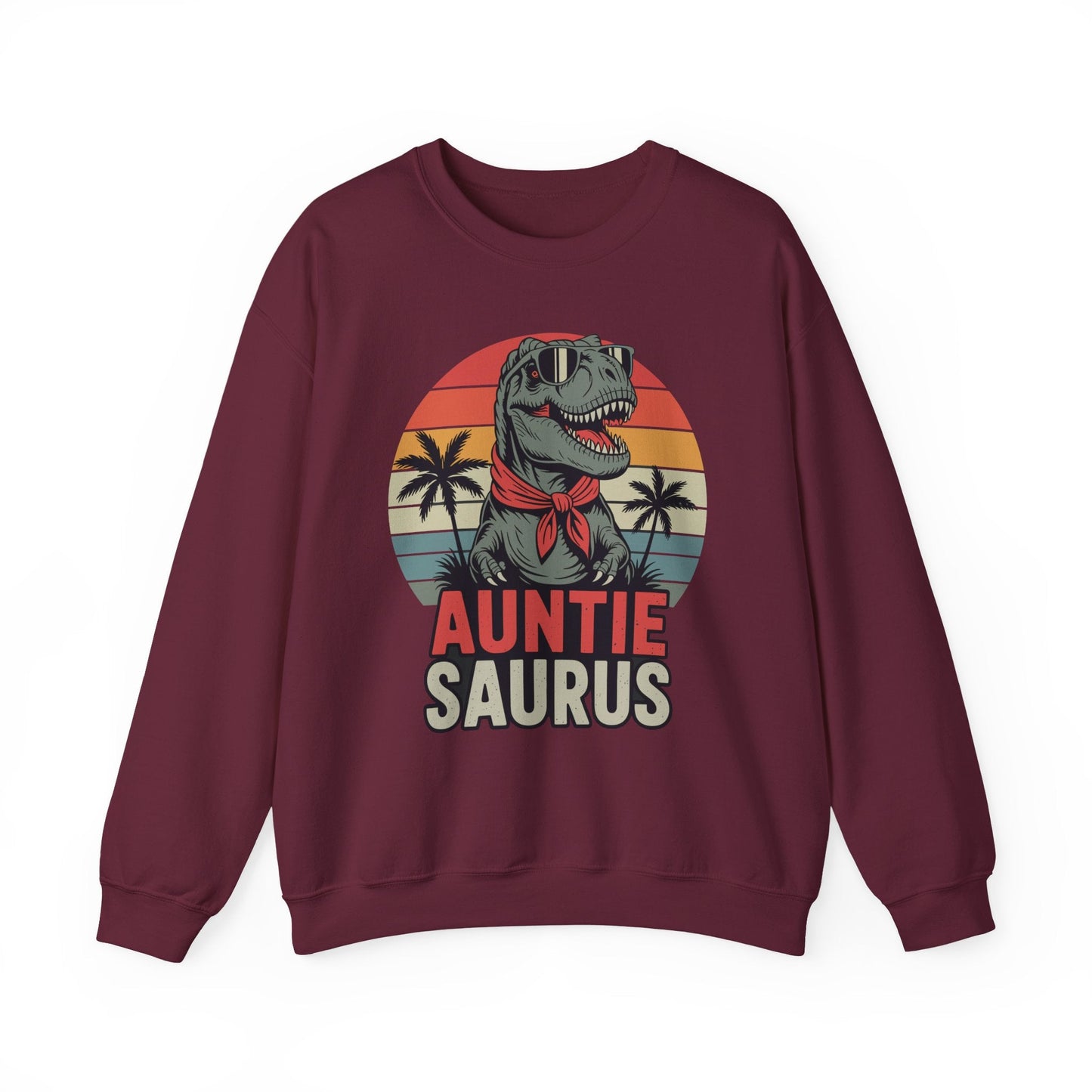 Auntiesaurus T Rex Dinosaur Auntie Saurus Family Matching Sweatshirt