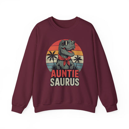 Auntiesaurus T Rex Dinosaur Auntie Saurus Family Matching Sweatshirt