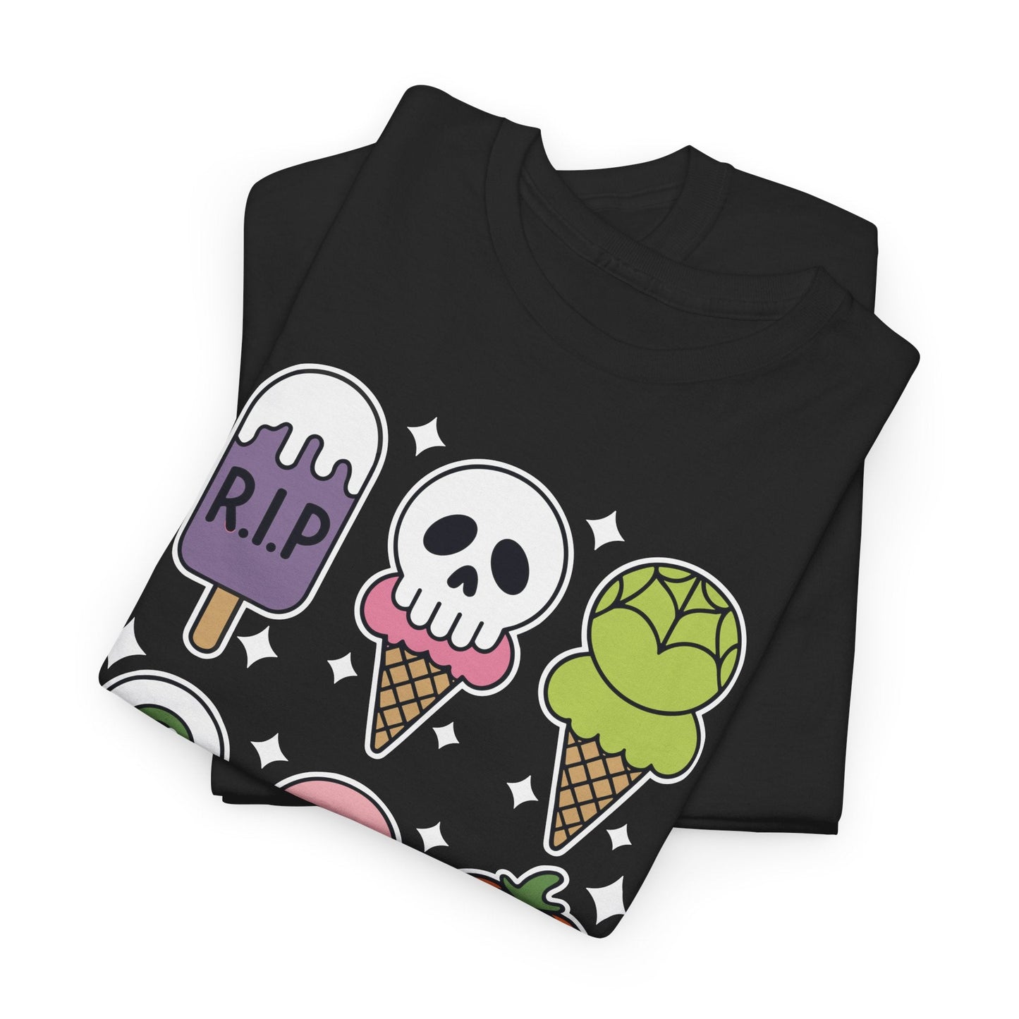 Horror Movie Summer Popsicle Halloween Ice Cream Summer-ween T-Shirt for Men Women