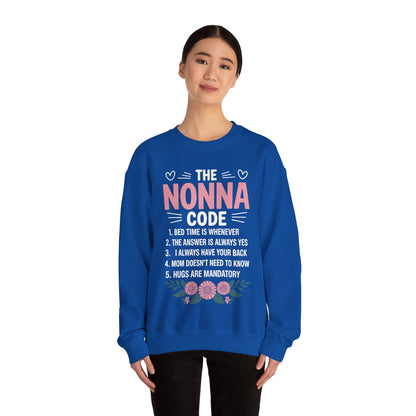 The A Nonna Code Funny Grandma Mothers Day Gifts Sweatshirt