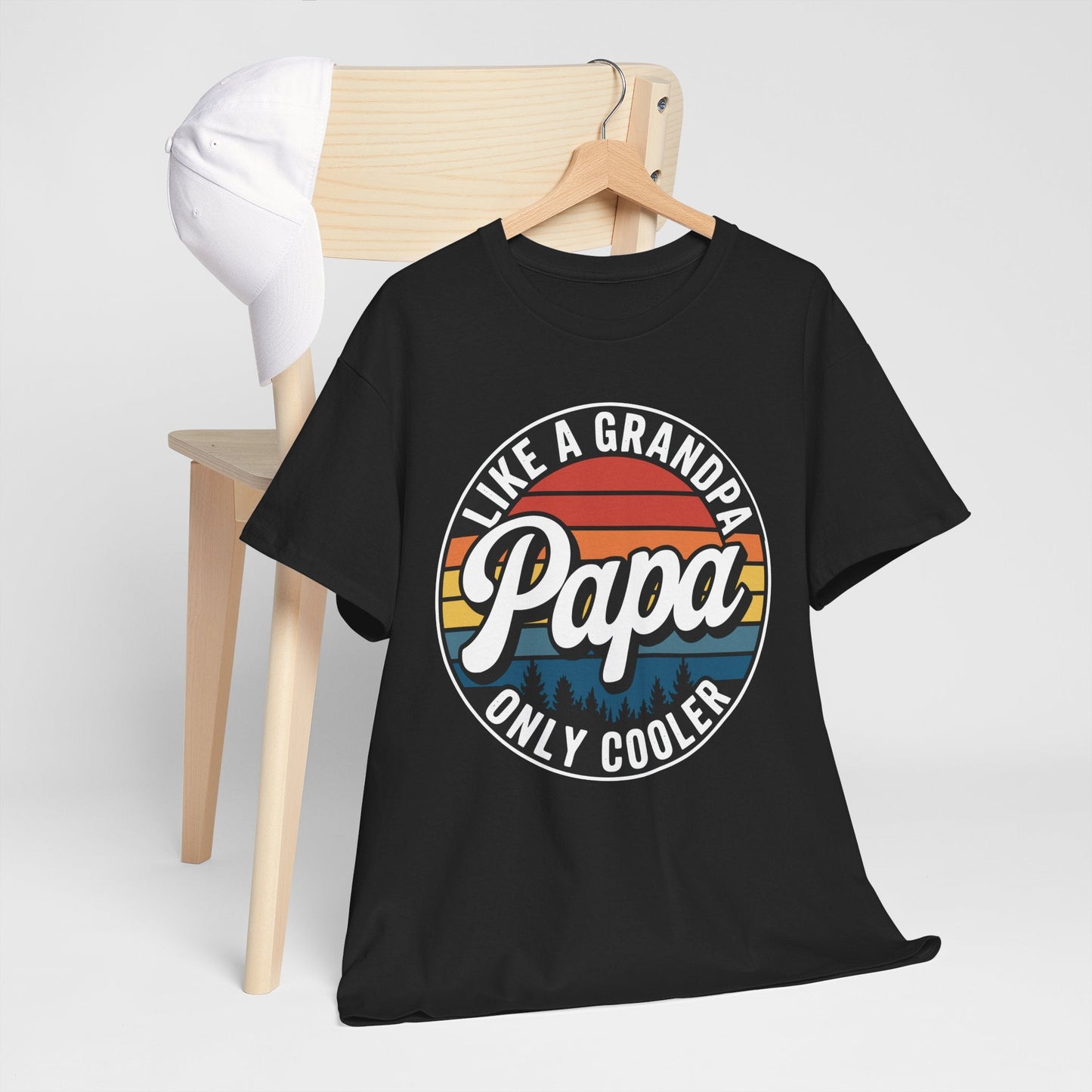 PAPA like a Grandpa ONLY COOLER Funny Dad Papa Definition T-Shirt
