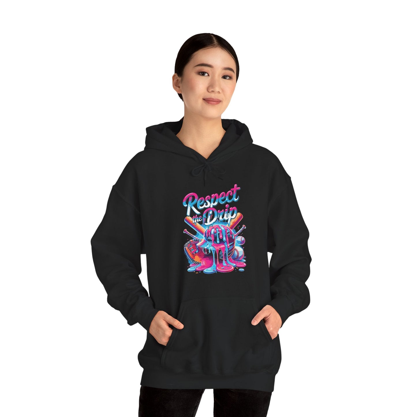 Baseball Drip For Boys Ice Cream Respect The Drip Baseball Hoodie