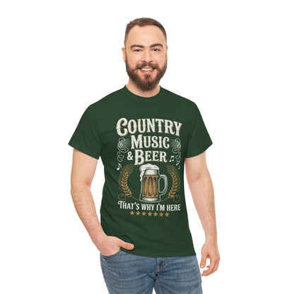 Vintage Country Music and Beer That's Why I'm Here Legends T-Shirt